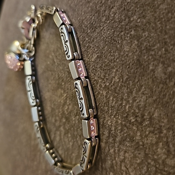 BRIGHTON Silver Plated Power of the Pink Breast Cancer Awareness Bracelet - Picture 5 of 10